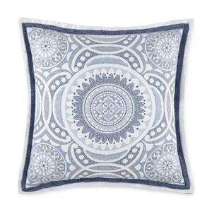 NEW Liz Claiborne Marion Medallion Euro Pillow Sham in Blue (Size: 26" x 26")